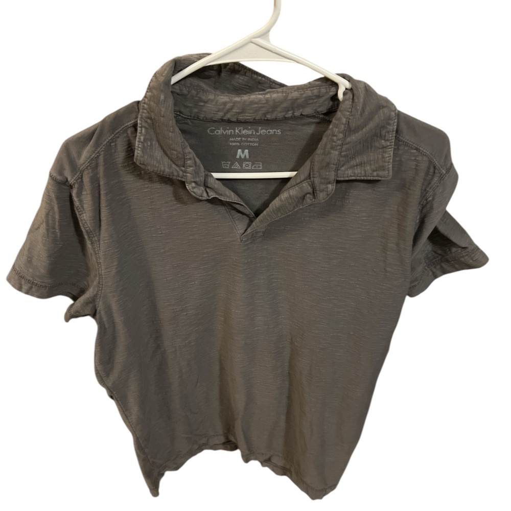 Calvin Klein Jeans Charcoal Polo Shirt
